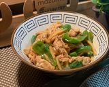 男飯！チンジャオロース丼✨作り方9写真