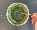 抹茶シロップのかき氷ともちもち豆腐白玉作り方1写真