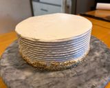桃のデコレーションケーキ作り方27写真