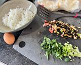 ひじきの煮物チャーハン作り方1写真