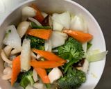 お一人様クリーミー梅炒飯味豆腐野菜炒め作り方12写真