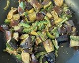 簡単！うまい！ゴーヤとなすの味噌炒め作り方7写真