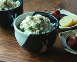 お酒の〆に★塩昆布豆ごはん作り方6写真