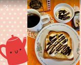 パンにバナナ&チョコレートシロップ美味♬作り方8写真
