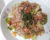 しらたきと大豆ミートの焼きそば作り方3写真