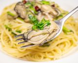 牡蠣とパクチーのパスタ作り方9写真