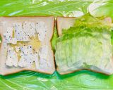 チキンと紫キャベツラペのサンドイッチ作り方5写真