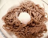 アカモクとオクラとトロロの十割蕎麦作り方5写真