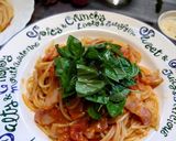 自家製ソース💫バジルとトマトのパスタ作り方5写真