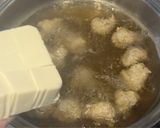 レンコンパウダー入り鶏肉団子のスープ作り方4写真