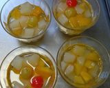 不器用フルーツ缶でゼリー作り方2写真