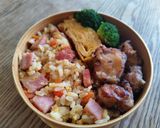 簡単！ある日の高校運動部男子のお弁当①！作り方4写真