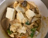 お一人様簡単洋風梅パスタ味豆腐野菜炒め作り方19写真