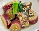 さつま芋♡と早煮昆布と鶏ひき肉のうま煮♪作り方9写真