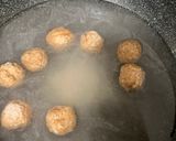 簡単！卵スープ。冷凍肉団子と春雨入り作り方1写真