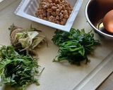 薬味たっぷり！冷やし納豆玉子うどん作り方3写真