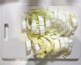 旨味凝縮！塩揉み白菜のワンパン和風パスタ作り方6写真