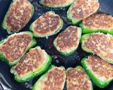 ハンバーグとピーマンの肉詰め作り方5写真