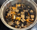 高野豆腐とさつま揚げのひじき煮作り方2写真