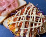 彩り野菜のオムレツサンド作り方4写真