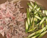 疲労回復！アスパラガスと豚肉の生姜焼き作り方4写真