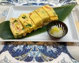 お正月♪カニカマと三つ葉の厚焼き玉子作り方5写真