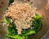 菜の花のおかか醤油麹和え作り方4写真