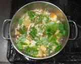 煮込みうどん♪簡単三つ葉ゴボウ豚肉作り方10写真