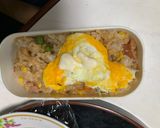 レンジ簡単洋風梅ガパオ味オムライス弁当作り方13写真