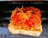 絶品ナポリタン玉子トースト作り方7写真