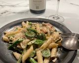 春野菜の西京みそクリームパスタ作り方12写真