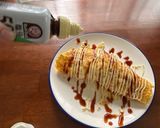安うま節約レシピ　もやしとんぺい焼き作り方4写真