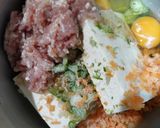 豆腐と鶏挽肉のふわふわがんもどき作り方1写真
