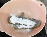 キャベツとえびのオイスターマヨネーズ炒め作り方1写真