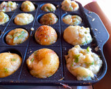 卵1個使用に対する たこ焼き粉と水分量作り方2写真