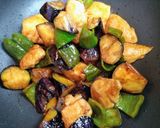 簡単夕飯なすピーマンささみ中華黒酢炒め肉料理主菜作り方10写真
