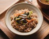 高菜とじゃこの和風炊き込みごはん作り方4写真