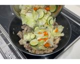 鶏もも肉とズッキーニのマヨみそ炒め★動画あり★作り方18写真