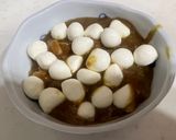 モッツァレラチーズの月見焼きカレー作り方3写真