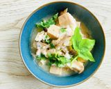 高野豆腐、しめじ、三つ葉の卵とじ作り方5写真