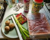 秋の夕飯！マッシュルームと白ネギどっさりのパスタ作り方1写真