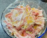 レンジで簡単！もやしと豚バラの梅風味作り方4写真