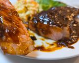 柔らか肉厚ポークチャップ作り方14写真