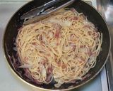 コンビーフとキャベツのパスタ作り方9写真