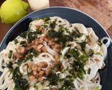 納豆梅干マヨそうめん-レモンかけ-作り方7写真