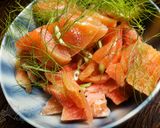 蜂蜜で無限!サーモンのルイベ🐟️道産子デザート化🍯作り方3写真