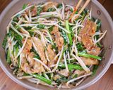 豚バラもやしの濃厚担々ごまだれ炒め🤩🍚作り方5写真