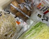 すき焼き風（豚肉、うどん入り）作り方1写真