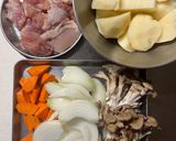 ホクホク♪鶏肉ときのこの肉じゃが作り方1写真