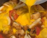 残り物レシピ！唐揚げ卵丼✨作り方5写真